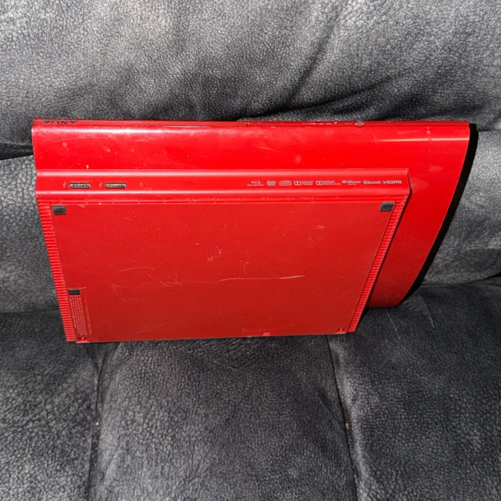 Sony PlayStation 3 Red God Of War Video Game Console Used Pre Owned PS3 Works PS
